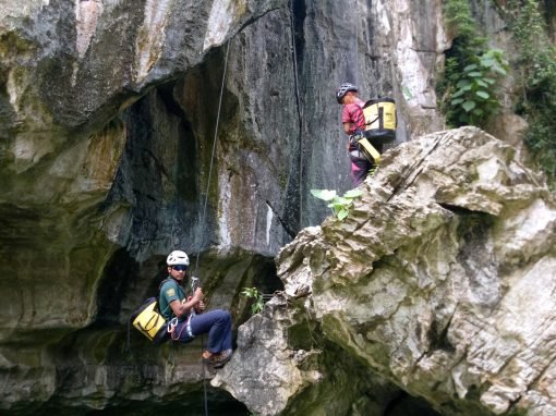 Caving Abseiling