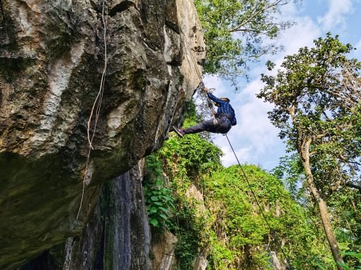 Caving Abseiling